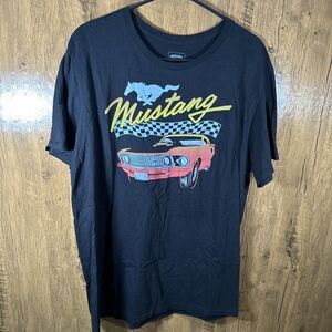 Ford Mustang T-shirt Men's Short Sleeve Graphic Print Pullover Size Large(42/44)